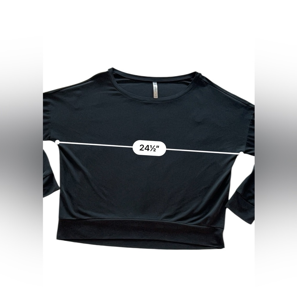 Fabletics Black Pullover Top Size Medium - image 7